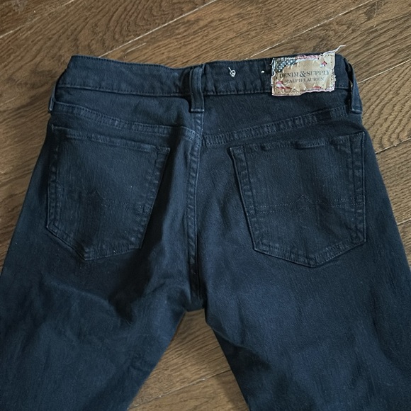 Ralph Lauren Denim & Supply Black Denim Jeans - Size 26 - Picture 7 of 9